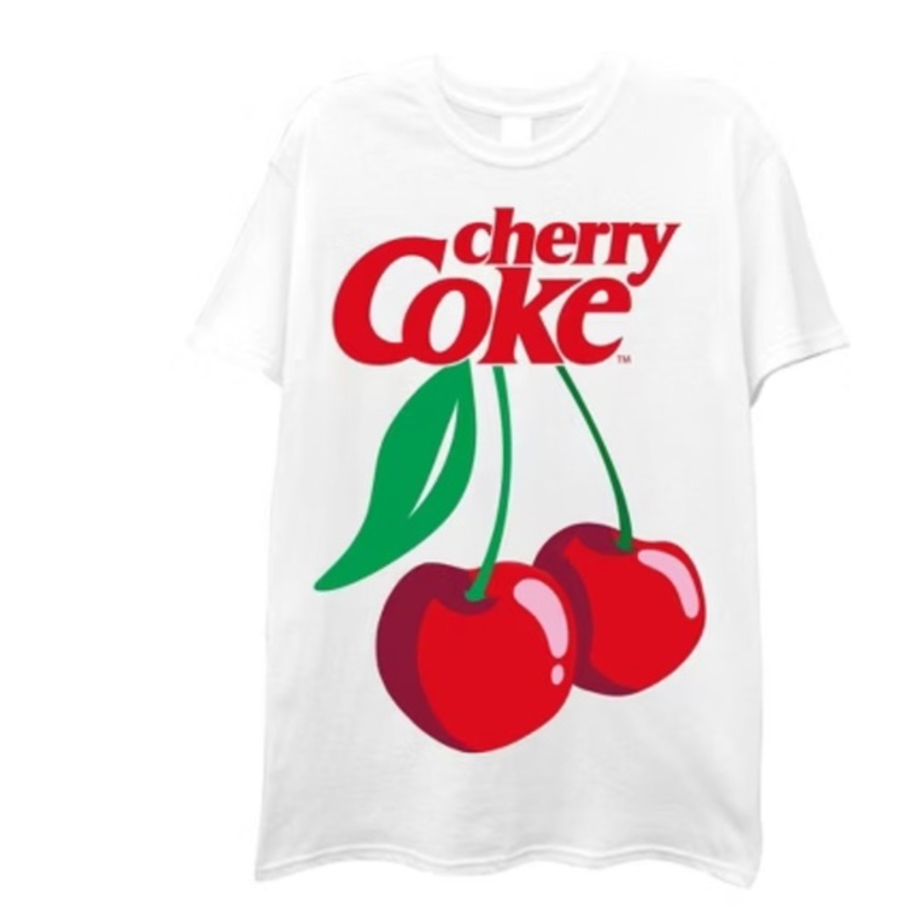 Men's Cherry Coke T-Shirt - White size XXL